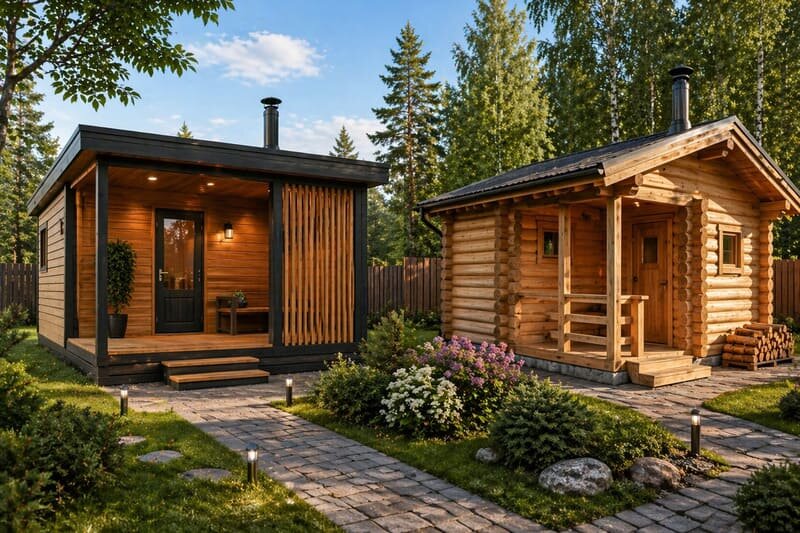 Каркасная или баня из бруса